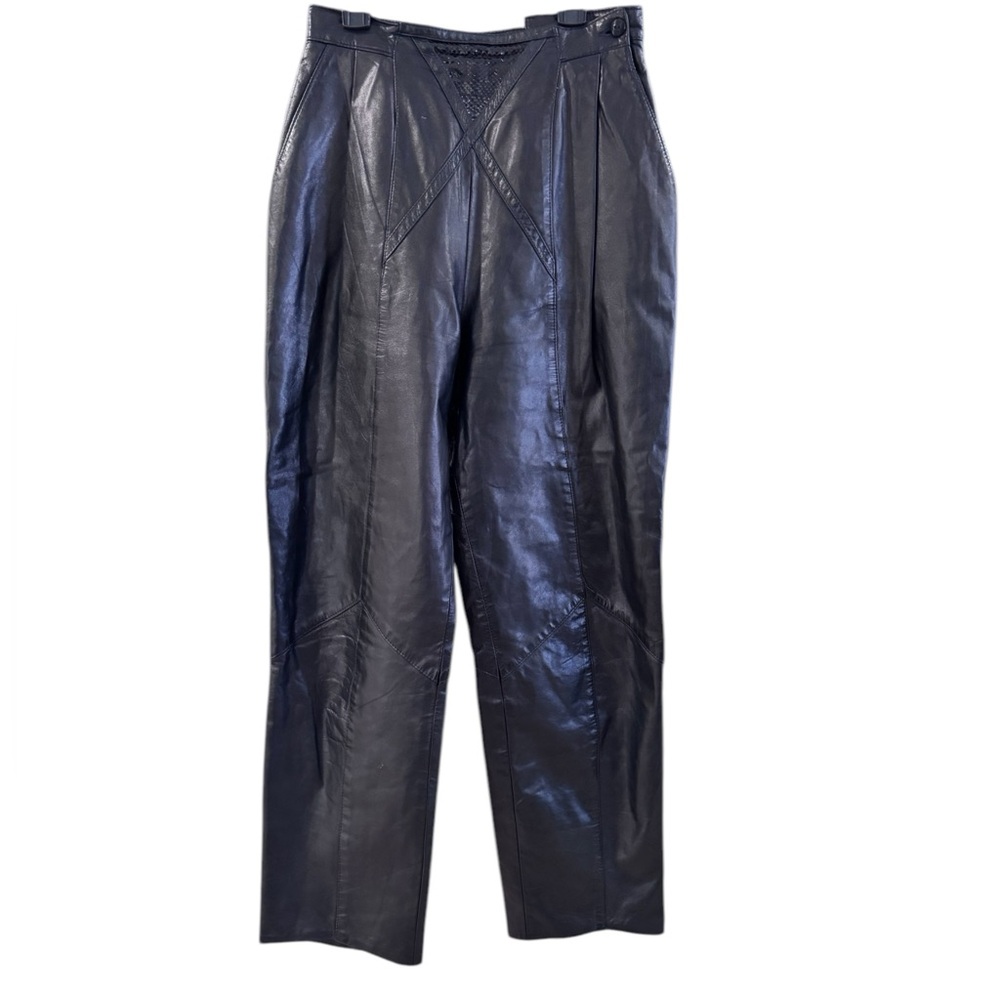 Dominic Bellissimo Leather High Rise Pant 4 - Picture 6 of 15